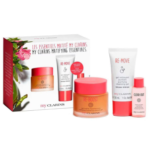 CLARINS MY CLARINS ESSENTIALS RE-BOOST + RE-MOVE + RE-CHARGE GIFT PACK