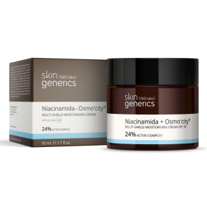 SKIN GENERICS NIACINAMIDE + OSMO CITY MULTI-SHIELD MOISTURISING CREAM SPF30 50ML