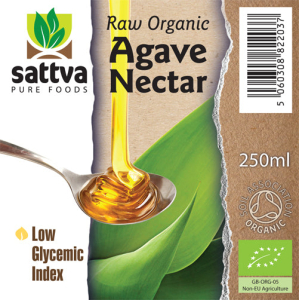 SATTVA RAW ORGANIC AGAVE NECTAR 250ML