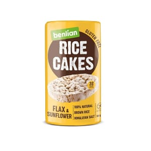BENLIAN FOOD RICE CAKES FLAX & SUNFLOWER 100G