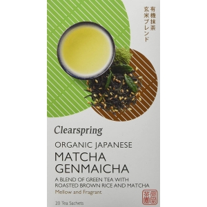 CLEARSPRING ORGANIC JAPANESE GENMAICHA GREEN TEA - 20 TEABAGS