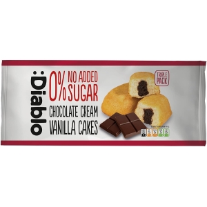 DIABLO CHOCOLATE CREAM VANILLA CAKES 150G