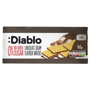 DIABLO CHOCOLATE CREAM FLAVOUR WAFERS 160G