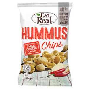 EAT REAL HUMMUS CHIPS CHILLI CHEESE 45G