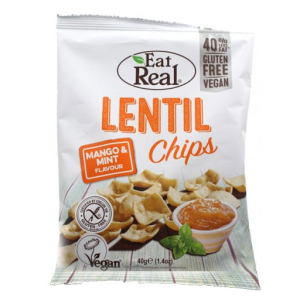 EAT REAL LENTIL CHIPS MANGO & MINT 45G