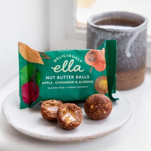 DELICIOUSLY ELLA NUT BUTTER BALLS APPLE CINNAMON & ALMOND 36G