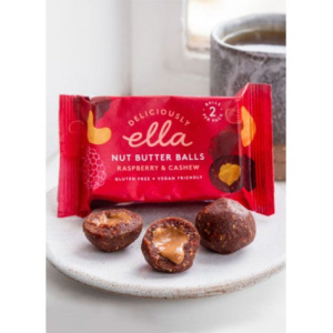 DELICIOUSLY ELLA NUT BUTTER BALLS RASPBERRY & CASHEW 36G