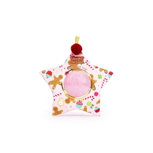 SIMPLE PLEASURES F10433-3056 GINGER BREAD SCENTED BATH FIZZER IN STAR