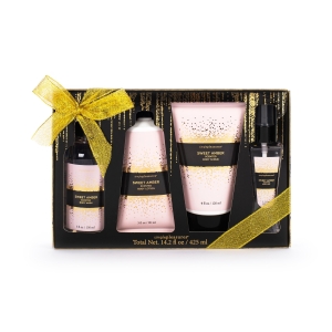 TRI-COASTAL F51735-30382 SIMPLE PLEASURES SWEET AMBER BATH & BODY GIFT SET