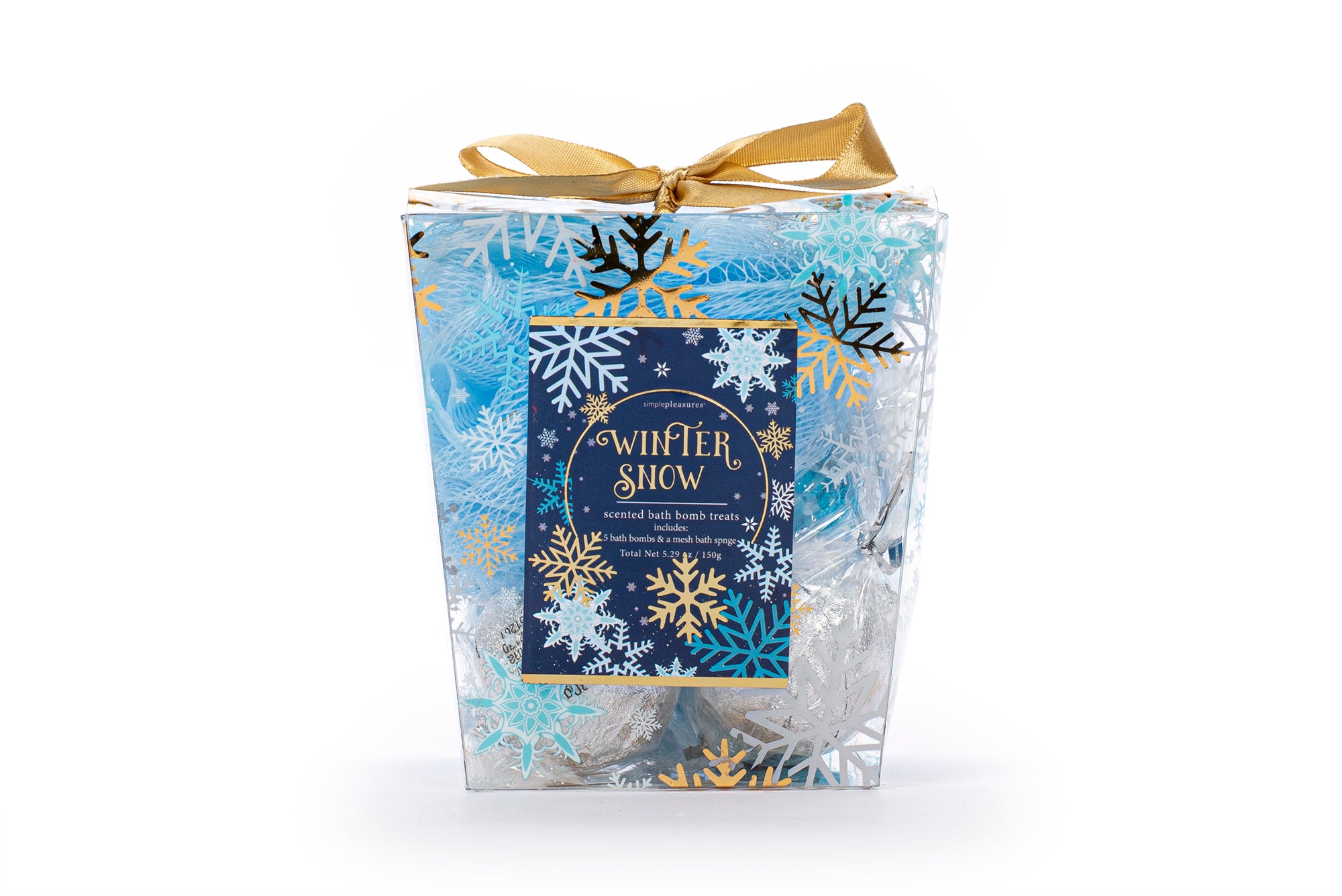 TRI-COASTAL F52214-30379 WINTER SNOW SCENTED BATH FIZZERS + POUF