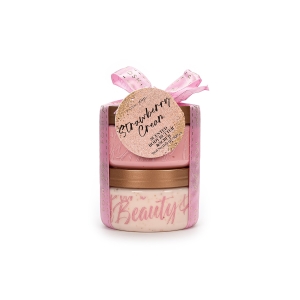 TRI-COASTAL F52425-32475 STRAWBERRY CREAM SCENTED BODY BUTTER & SCRUB