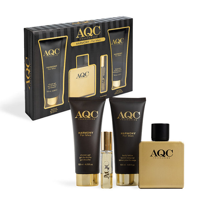 AQUARIUS 44028 HARMONY FOR MEN PERFUME GIFT SET 4PCS - Image 2