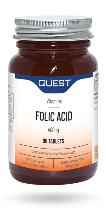 QUEST FOLIC ACID 400UG X 90 TABLETS