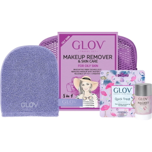 GLOV TRAVEL SET PURPLE OILY SKIN