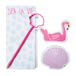 TRI-COASTAL TRIPLE STACK FLAMINGO NOTE PAD SET