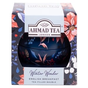 AHMAD TEA WINTER WONDER BAUBLES ASSORTED X12 CADDY