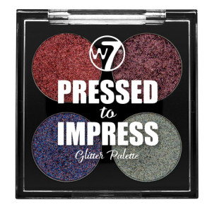 W7 PRESSED TO IMPRESS GLITTER PALETTE ALL THE RAGE