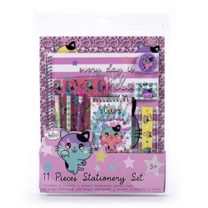 TRI-COASTAL K10331-30636 KITTY 11 PIECES STATIONERY SET