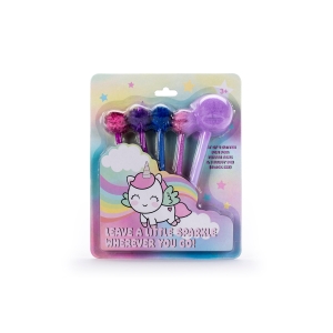 TRI-COASTAL K30068-30214 UNICORN POMPOM PEN SET