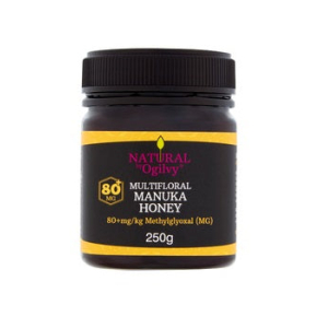 NATURAL BY OGILVY MULTI FLORAL MANUKA HONEY +80MG 250G
