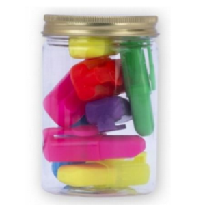 TRI-COASTAL MINI HIGHLIGHTERS IN JAR X 8