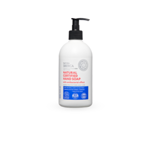 NATURA SIBERICA 8465E NATURAL CERTIFIED HAND SOAP WITH ANTIBACTERIAL EFFECT. ULTRA PROTECTION AND CARE, 500 ML