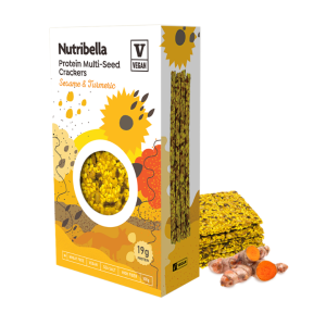 NUTRIBELLA PROTEIN MULTI-SEED CRACKERS SESAME & TUMERIC 108G
