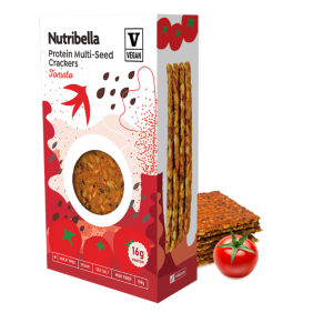NUTRIBELLA PROTEIN MULTI-SEED CRACKERS TOMATO 107G
