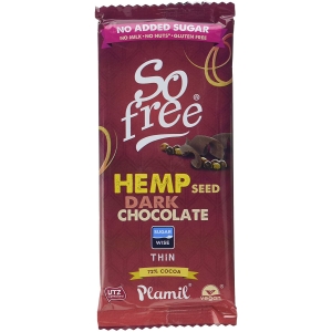PLAMIL SO FREE HEMP SEED DARK CHOCOLATE 80G