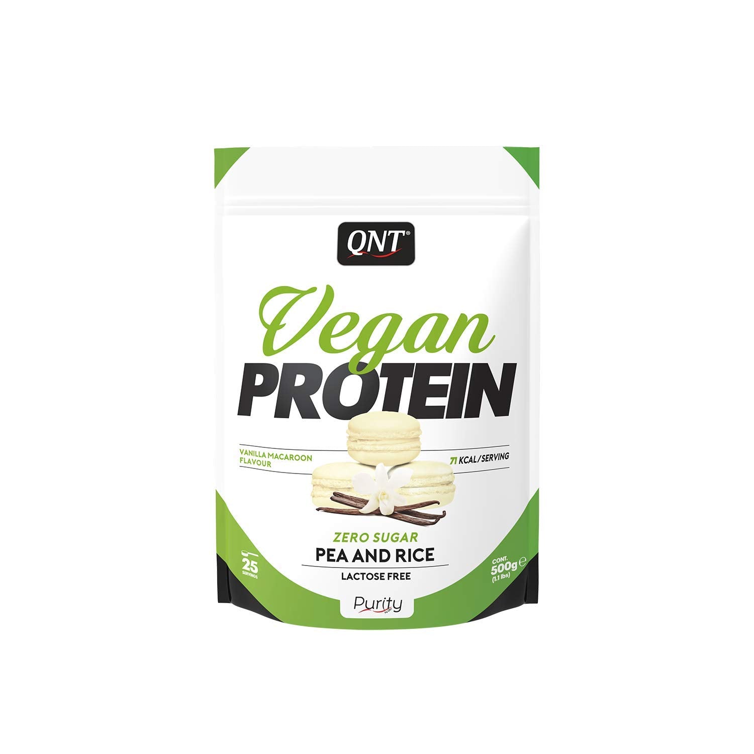 QNT VEGAN PROTEIN VANILLA MACAROON 500G