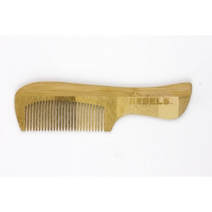 REBELS WITH A CAUSE BAMBOO COMB WITH HANDLE LARGE