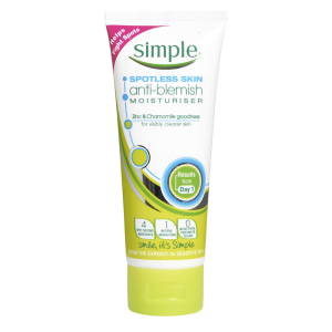 SIMPLE SPOTLESS SKIN ANTI BLEMISH MOISTURISER 75ML