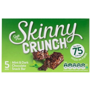 SKINNY CRUNCH MINT & DARK CHOCOLATE X 5 BARS