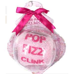 TRI-COASTAL COZY SOCKS POP FIZZ CLINK