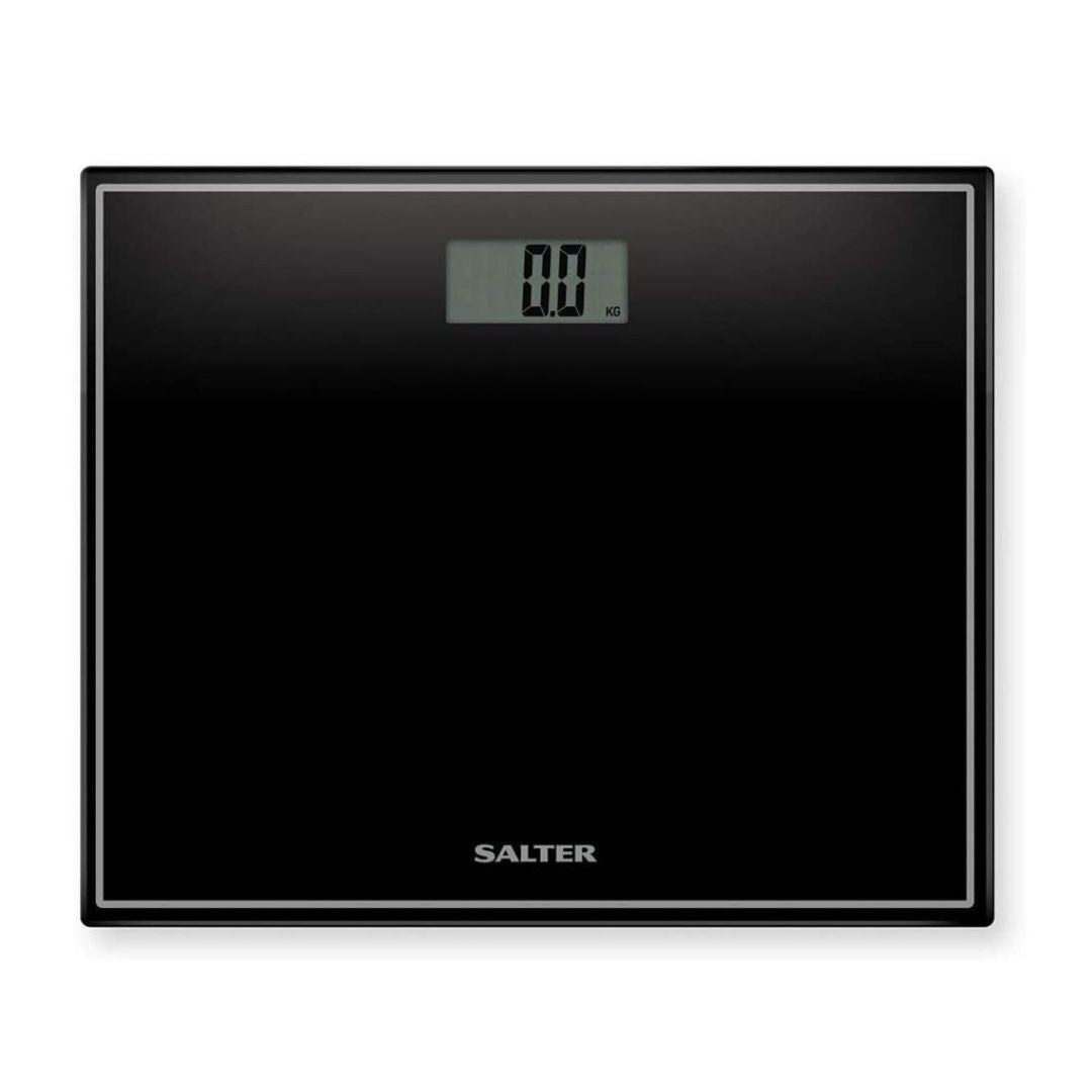 SALTER COMPACT BLACK GLASS ELECTRONIC SCALE