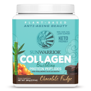 SUN WARRIOR PLANT BASED COLLAGEN POWDER CHOCOLATE FUDGE FLAVOUR 500G