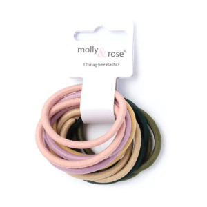 MOLLY & ROSE 8645 NEUTRAL ENDLESS ELASTICS X 12 PACK