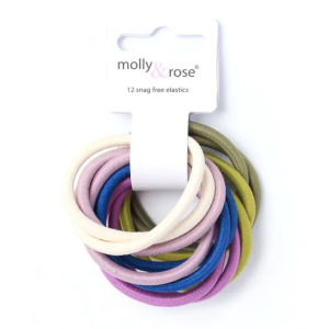 MOLLY & ROSE 8648 ENDLESS ELASTICS COLOURED X 12 PACK