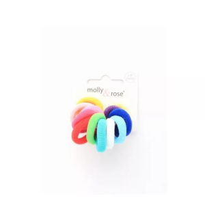 MOLLY & ROSE 7815 SMALL JERSEY COLOURED ELASTICS X 12