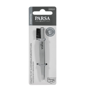PARSA 7245 TWEEZERS WITH BROW BRUSH