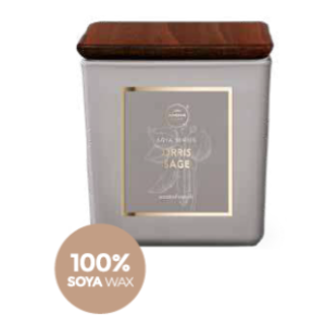 AROMA HOME 9491 ORRIS & SAGE SCENTED SOY CANLDE 155G