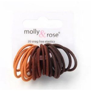 MOLLY & ROSE 8084 BROWN SHADES ELASTICS MINI X 20 PACK