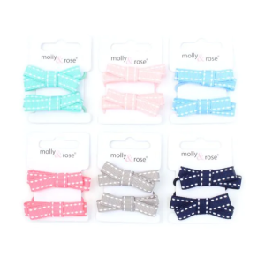 MOLLY & ROSE 8836 FABRIC BOWS ELASTICS X  2 PACK