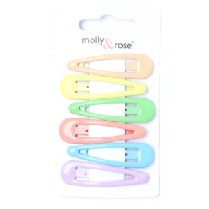 MOLLY & ROSE 8742 PASTEL CLICK CLACKS X 6 PACK