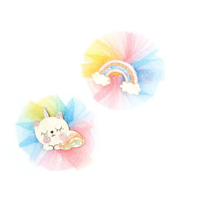 MOLLY & ROSE 8791 RAINBOW GLITTER HAIR CLIP