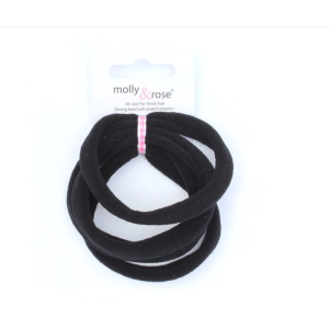 MOLLY & ROSE 6392 BLACK XL ELASTICS X 4 PACK