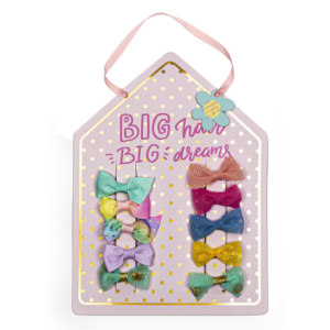 TRI-COASTAL HA5531N-C039Y BOW HAIR CLIPS X 10 PCS