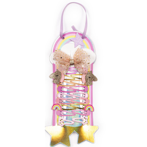 TRI-COASTAL HA5532N-C035YRAUNBOW HAIR CLIPS SET