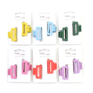 MOLLY & ROSE 9233 RECTANGULAR JAW CLIPS X 2 PACK