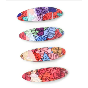 MOLLY & ROSE 9115 FLORAL OVAL BARRETTE